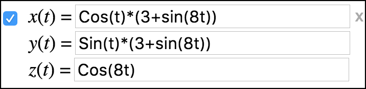 Space curve dialog without the focus