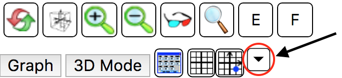 Trace plane menu button