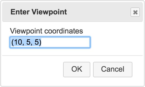 viewpoint point dialog