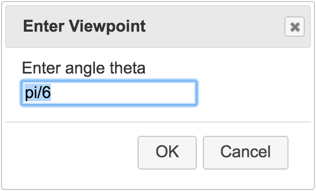 spherical viewpoint theta dialog